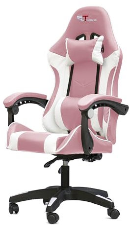 Silla de Oficina Gaming Rosa/Blanca Game Extreme