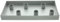 Stabkerzenhalter Magnet, Metall, mattgrau, 6 Magnethalterungen, möbelschonende Kunststoffnoppen Maße: Tablett 30 x 15 x 3 cm, passend für Stabkerzen max. Ø 2,2 cm, ohne Kerzen