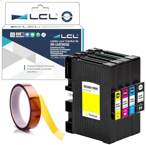 LCL Compatible Sublimation Ink SG500 SG1000 PRINTAN DINK High Yield 60ML 40ML (4PK KCMY) Replacement for Sawgrass Virtuoso SG500 SG1000 Sublimation Printer