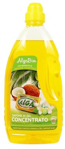 AlgaBio Sapone Gel Concentrato per Bucato a Mano e Lavatrice 1L (Unità)