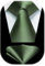 HISDERN Dunkelgrün Tie Männer Krawatte und Pocket Square Set Solide Seide Krawatte für Hochzeitsfeier Geschäft