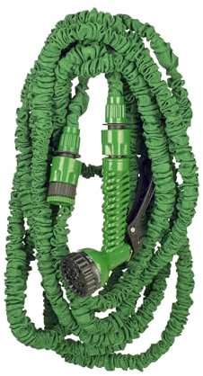 HERSIG - Manguera extensible de jardín verde claro - 10m.