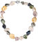 FULU AUTUMN Collana Girocollo di Perle Donna Collana Perline Grandi con Perle Bianche Gioielli di Stile Barocche Regalo Donna Compleanno(08-Colorful)