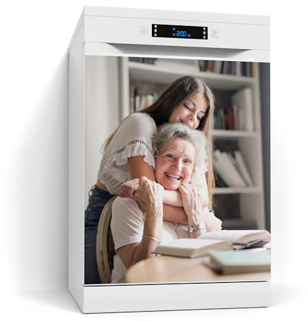 DEQORI personalisierte Magnetfolie für Spülmaschine 60x70 cm | dekorative Magnetmatte Geschirrspüler Schutz | Magnet Deko-Folie selbstklebend, magnetisch & wasserabweisend
