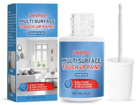 White Up - Stylo de peinture multi-up pour les éclats et les rayures - Peinture émail pour mur blanc pour murs - Furni