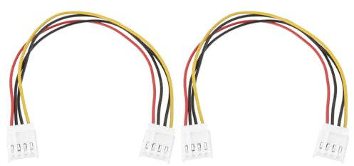 Be In Your Mind 2X Cable de Alimentación de 20 Cm para Unidad de Disquete Adaptador de Cable de Alimentación de 4 Pines A 4 Pines para Placa Base de Unidad de Disquete de 3,5 Pulgadas