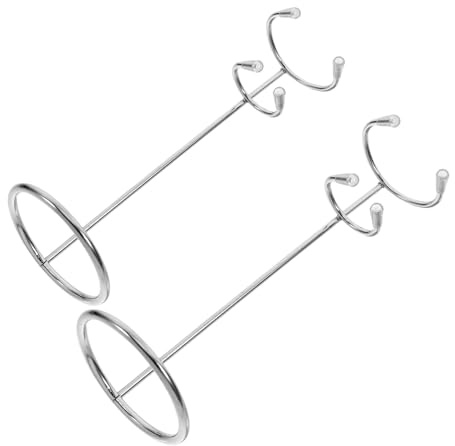 Edelstahl Eierbesenhalter 2 Stück Silber für Küchenrührer | Stabile Basis, Leicht zu Reinigen, Modernes Design für Handmilchaufschäumer