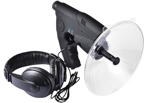 Appareil d'écoute électronique – Outil d'oreille, portée sonore parabolique | Équipement d'écoute de la Faune, Outil auditif Longue Distance pour Le Camping, Les sentiers naturels et la