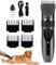 Huvqianu Haarschneider Für Hunde Und Katzen - Mit USB-Aufladung Hundehaarschneider Für Die Pflege - Akkubetriebener Trimmer Mit Ergonomischem Griff Für Kleine Mittelgroße Und Große Tiere