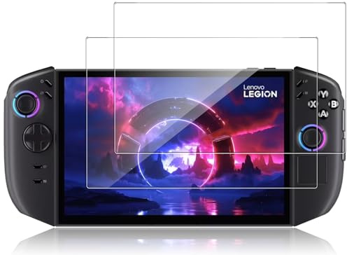 Holilo Schutzfolie für Panzerglas Folie displayschutz für Lenovo Legion Go 2 Zubehör 【2 Stück】 Anti-Kratzen Ultra-klar 9H Härte Kamera Schützen Gehärtetes Glas Displayschutzfolie