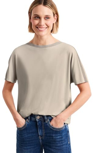 Damen Dropped Shoulder Shirt mit Glitzer