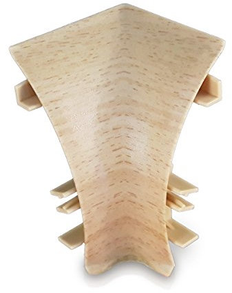 Wolfgang Niedergesess e.K. - 1 Paar Innenecken für Kabelkanal Sockelleiste in Buche Dekor