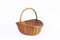 Oval Traditional Wicker Shopping High Handle Basket Storage Basket (Medium)