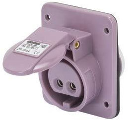 Gewiss GW62265 Einbausteckdose 2P 16A IP44 Violett 24 V