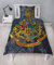 Halantex Baumwollbett-Set Kamm Logo Zauberschule von Hogwarts 2 Stück Bettbezug 140x200cm und Kissenbezug - Original inspiriert von Harry Potter
