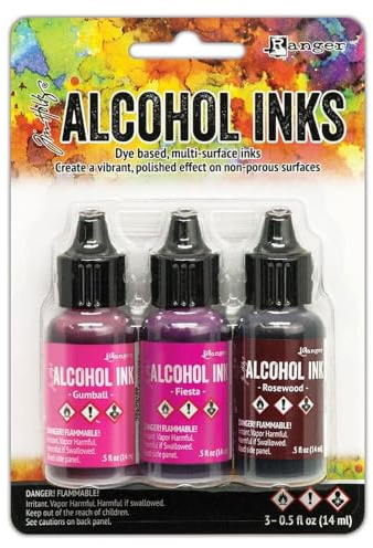 Ranger Tim Holtz - Alcohol Ink 3PKG, Pink/Red Specturm