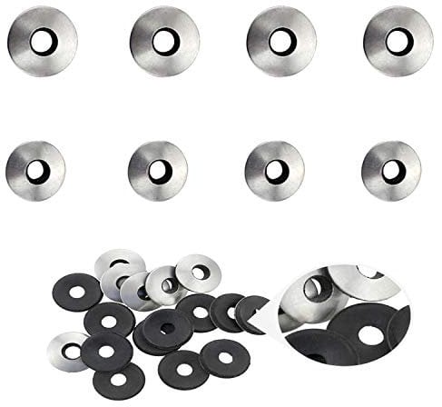 Zaky 120 Stück 304 Edelstahl EPDM Dichtscheibe Neopren-Dichtung für # 4 / # 5 Schrauben