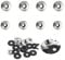 Zaky 120 pièces 304 en Acier Inoxydable EPDM Joint en Caoutchouc Néoprène Rondelles pour L'étanchéité des Vis Bagues D'étanchéité Accessoires # 4 / # 5