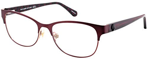 KATE SPADE Damen Carolina Sonnenbrille, Opal Burgundy / 00 Demo Lens, 49