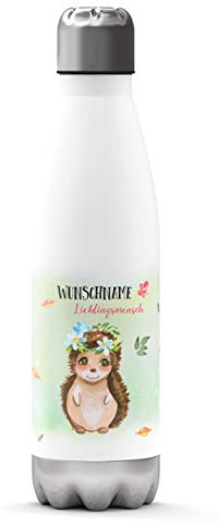 Thermosflasche personalisiert Lieblingsmensch Igelin Edelstahl 500 ml Name