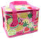 Fashion Stationery Lunch Bag Insulated Cooler Kids Adults Folding Reusable Pack Lunch Bags for Girls Boys Kids Picnic Bag (Pink)