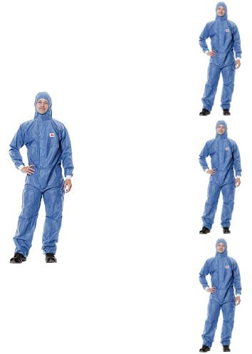 3M Schutzanzug 4530L, blau+weiss Typ 5/6 Gr. L, 4er Packung