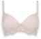 LORMAR 1 Pezzo Reggiseno Mousse Pizzo in Microfibra e Pizzo con Ferretto - Coppa B - C, Noisette 5C