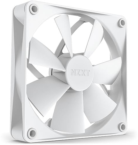 NZXT F120P Static Pressure Fans - RF-P12SF-W1 - Konstanter Druck – Leistungsstarke Kühlung – Lange Lebensdauer – 120-mm-Lüfter Einzelpackung – Weiß