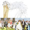 TOPJOWGA Wedding Wands, 20 Stück Weiß Zauberstäbe Hochzeit Luftschlangen mit Glöckchen und Bänder, Spitze Stäbe Hochzeit, Weiß Seidenfeenstab für Hochzeit Partys Geburtstag Weihnachten (Weiß)