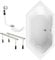 Calmwaters® Sechseck Badewanne Komplettset 190x90 cm, Made in EU, mit Wannenfüßen & Ablaufgarnitur, Acrylwanne Exclusive, Duowanne für 2, Set Badewanne komplett, 6 Eck Wanne 190 x 90, Weiß