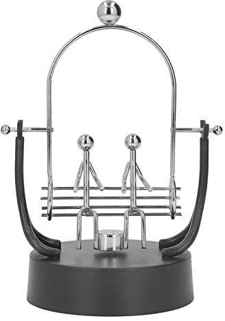 Atyhao Elektromagnetisches Schaukel-Ornament, Metall-Feinpolieren, Magnetische Steuerung, Paar, Schaukel, Perpetuum-Motion-Schreibtischspielzeug