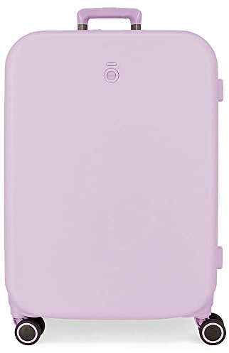 Valise Enso Annie Medium Violet 48x70x28 cm ABS rigide Fermeture TSA intégrée 79L 4,32 kg 4 Roulettes doubles