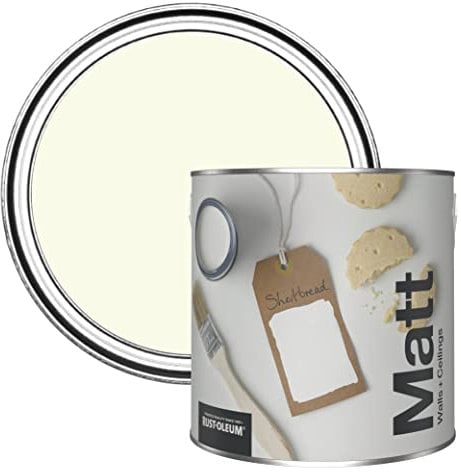 Rust-Oleum Colours Matt Emulsion Wall and Ceiling Paint - Shortbread 2.5L