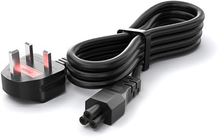 10FT Long 3 Prong TV Power Cord, NEMA 5-15P to C5 Power Cord Cable Compatible with LCD LED Smart TV 32LN5310 47LB5900 55GA6400, 1Pack