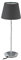Relaxdays Lampe de Chevet, Bras Flexible, Abat-Jour en Tissu, Pied chromé, Douille E14, luminaire, HxD : 47x17 cm, Gris