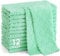 Moosfor Reinigungstücher Mikrofasertücher Waschbar Putzlappen Mikrofaser Weiche Fusselfrei Geschirrtücher Lappen Küchentücher, 12 Stück, 25x25 cm, Grün