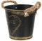 Didiseaon 2 Pièces Pot De Fleur Planteur De Seau De Fer Bidon De Lait Galvanisé Seau Français De Ferme Succulent Cruche Vintage Décor Rétro Le Fer en Forme De Coeur Panier De Plantes