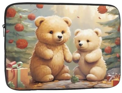 Laptoptasche mit niedlichen Bären, Laptoptasche, Laptoptasche für Damen und Herren, stoßfest, 12 Zoll (30,5 cm)