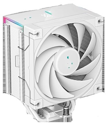Ice Cube AK400 620 display digitale radiatore CPU raffreddato ad aria 4 tubi di calore computer desktop 500S AM5 (Color : AK500S Digital Display Ice White)