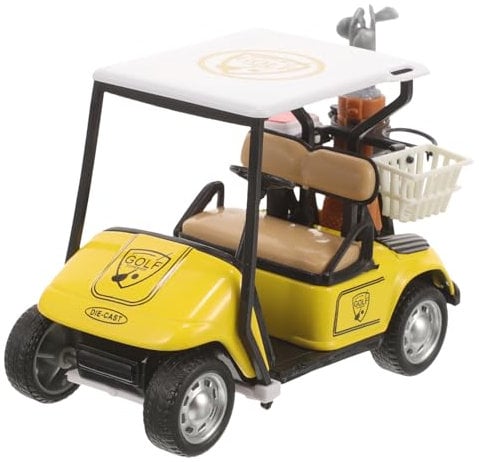 KOMBIUDA Golf Cart Model Desktop Golf Carts Pullback Action Vehicles Die-cast Model Toys Golf Cart Sculptures Golf Cart Ornament Diecast Golf Carts Toy Realistic Model Mini Statue Alloy