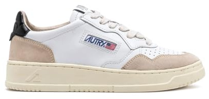 AUTRY Scarpe Sneakers Unisex in Pelle e camoscio LS21 Bianco Nero Beige