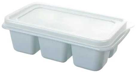 Generic Extra Large Square Ice Cube Tray with Lid | Silicone Ice Cube Trays for Freezer | Makes 6 Large Square Ice Cubes for Whiskey, Cocktails or Food Storage