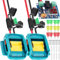 Xiatiaosann 2 PCS Power Wheel Adapter for Makita 18V Battery, Power Connector for Work Light RC Car Truck Robotics, Convertor for Makita BL1860 BL1850 BL1840, with Switch, Tool Battery Connector