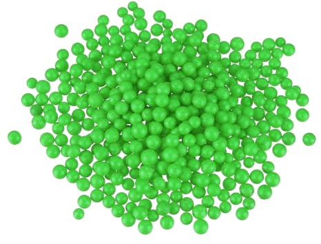 QUARKZMAN 10G Styroporkugeln Grün, 7-9mm Mini Polystyrol Styropor Kugeln, Schaumkugeln für befüllen Geschenkbox, DIY Kunst Dekorationen, Heimdekoration（1 Packung ca. 1500 Stück