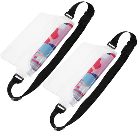 WOONEKY 2stücke wasserdichte Handyhalterung Hüfttasche Verstellbare wasserdichte Smartphone-hülle Für Einsatz Beim Schwimmen Joggen Und Outdoor-aktivitäten Transparentes Design