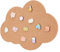 NBEADS Kork Pinwand, Wolke Kork Broschenbrett 1.2cm Dicke Pinnwand Hölzernes Bulletin Display Board Wandmontierte Kork-Tafel für Brosche Pin Lagerung Büro Home Decor, 30x22cm