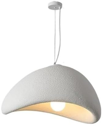 Moderner Pendelleuchte Esstisch Hängeleuchte Japanische Wabi-Sabi Stil E27 Weißer Polyethylen Höhenverstellbar Kronleuchter Modern Kreative Hängelampe Wohnzimmer Esszimmer Küche Leuchte Beleuchtung