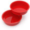 2 Pieces Silicone Cake Tins for Baking, 8 Inch Cake Mould, Round Silicone Cake Mould, Nonstick 20 cm Cake Tins for Baking, Silicone Baking Cake Moulds, Silicone Baking Pan for Layer Cake, Cheesecake