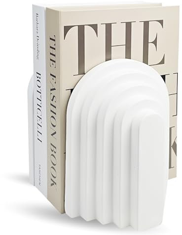 Buchstützen für schwere Bücher, 02er Set Buchstützen Beton -05