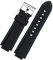 LQXHZ Silikonkautschuk-Armband, Kompatibel Mit Oris Aquis Uhrenarmband, Konvexes Armband, Edelstahl-Dornschließe, Handgelenkarmband, Schwarz, 24 Mm X 11 Mm(Blue line silver,22-12mm)